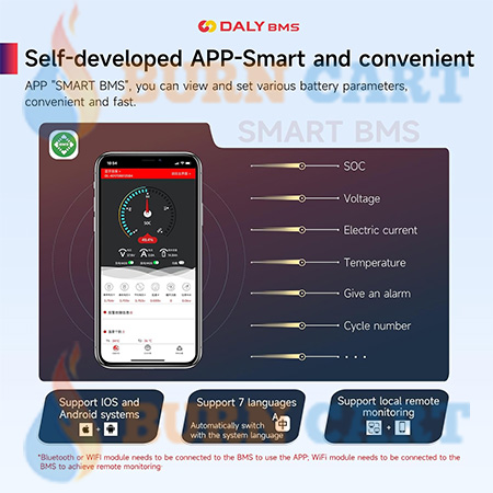 daly 16s 48v 200a smart bms