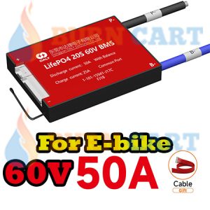 Daly 20S 60V 50A BMS LiFePO4 Battery Management System For E-Bike with low current for Lithium Iron Phosphate Battery