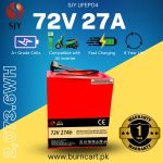 72V 27AH Electric Bike Battery SJY Lifepo4 Battery Pack for Electric Motorcycle/Scooter