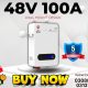 48V 100AH Wall Mount SJY LiFePO4 Lithium Battery For UPS & Solar Inverter
