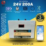 24v 200Ah lithium battery Metal Body Wall Mount Lifepo4 battery