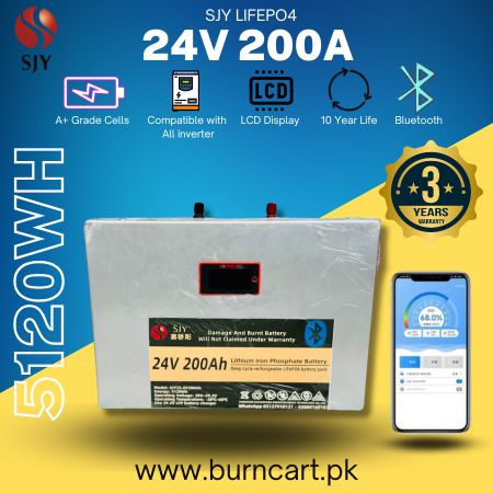 24v 200Ah lithium battery