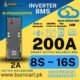 JK Inverter BMS 200A 8S to16S and 2A Active Balance BMS JK-PB2A16S20PV19